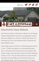 Café & Festsaal Haus Milbeck poster
