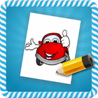 How To Draw :Cartoon Cars آئیکن