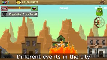 Build & Mine Wild West Tycoon - Idle Miner Clicker captura de pantalla 3