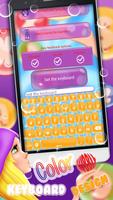 Color Bubble Keyboard Themes Affiche