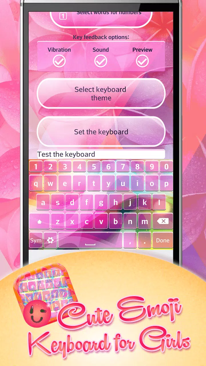 Cute Emoji Keyboard for Girls APK for Android Download