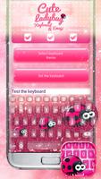 Cute Ladybug Keyboard & Emoji capture d'écran 3