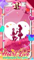 Heart Live Wallpaper for Girls Affiche
