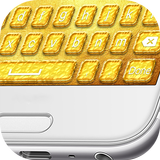 Gold Emoji Keyboard Design icon
