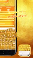 Teclado de ouro com emoticons imagem de tela 1