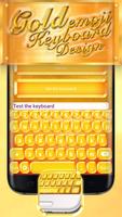 Teclado de ouro com emoticons imagem de tela 2