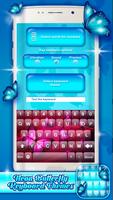 Blau Neon Tastatur Themen Screenshot 2