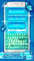 Blau Neon Tastatur Themen Screenshot 3