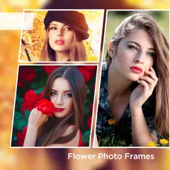 Schöne Blumen-Foto-Rahmen-Gruß