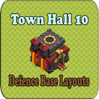 Town Hall 10 Defence Base Layouts COC アイコン