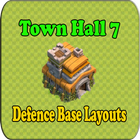 Town Hall 7 Defence Base Layouts COC アイコン