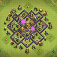 Town Hall 7 Trophy Base Layouts پوسٹر