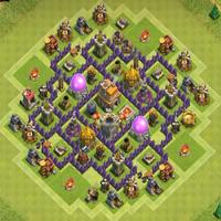 Town Hall 7 Trophy Base Layouts capture d'écran 1