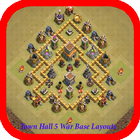 Town Hall 5 War Base Layouts icône
