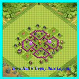 Town Hall 6 Trophy Base Layouts icône