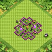 Town Hall 6 Trophy Base Layouts capture d'écran 2