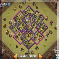 Town Hall 8 Farming Base Layouts Affiche