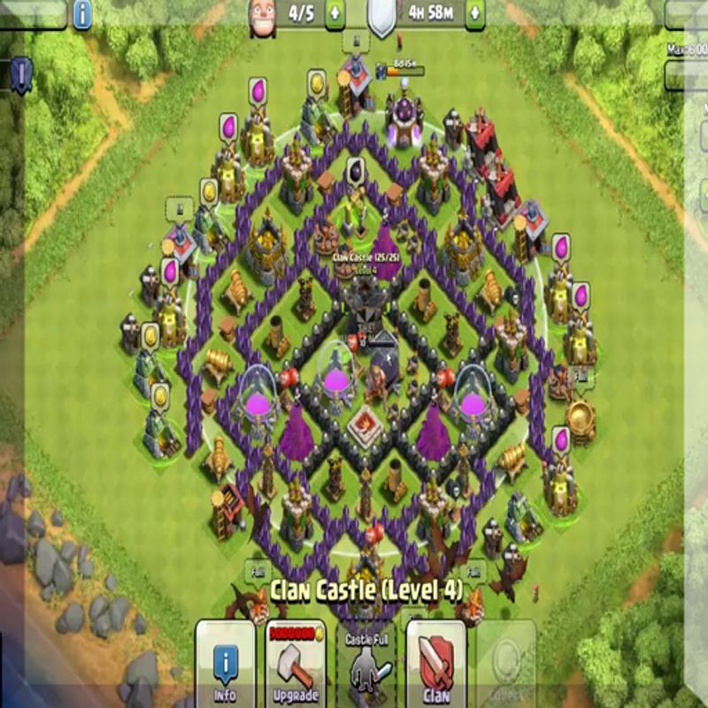 town hall 8 farming base layouts for android apk download