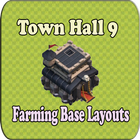 Town Hall 9 Farming Base Layouts COC アイコン