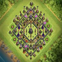 Town Hall 9 Hybrid Base Layouts imagem de tela 3