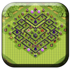 Town Hall 9 Trophy Base Maps أيقونة