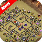 ikon Town Hall 9 War Base Maps