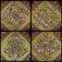 Town Hall 9 War Base Maps ภาพหน้าจอ 1