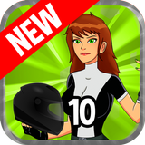Jen 10 Motorcycle Game أيقونة