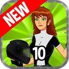 Jen 10 Motorcycle Game icono