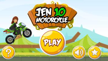 Jen 10 Motorcycle Game Poster