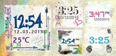 Transparent Clock And Weather