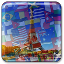 Drapeaux du monde cadre photo APK