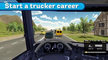 Trailer Driver Offroad Truck Affiche