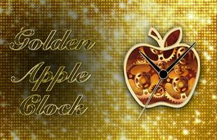 Golden Apple Clock poster