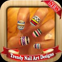 Trendy Nail Art Designs Affiche