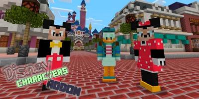 Add-on for MCPE Disney Characters Affiche