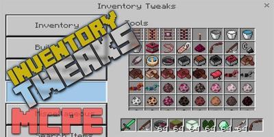Inventory Tweaks Addon for MCPE Affiche