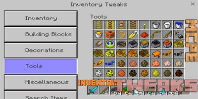 Inventory Tweaks Addon for MCPE capture d'écran 2