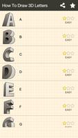 How To Draw 3D Letters 포스터