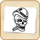 How To Draw Skull Tattoo آئیکن
