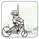 Troll Face Bike to Paris aplikacja