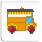 Truck Color By Number Sandbox Pixel Coloring Book ikona