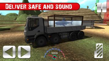 Truck with Shark Simulator 3D Ekran Görüntüsü 2