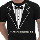 t shirt design 3d icône