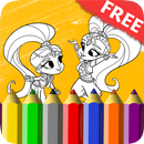 Shimer & Shine Coloring Book-APK