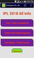 2018 Schedule of IPL Affiche