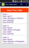 2018 Schedule of IPL captura de pantalla 1