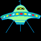 UFO landing ícone