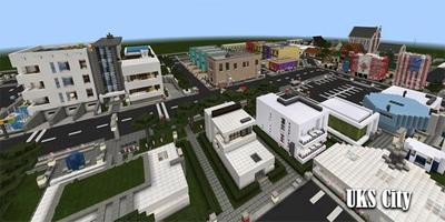 Map UKS City Minecraft पोस्टर