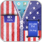 USA Flag zipper Unlocker ไอคอน